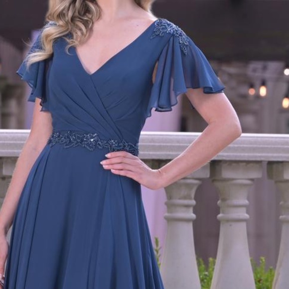 Marsoni by Colors  Dress M238 Peacock - Picture 1 of 4